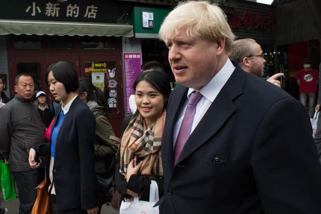 Boris Johnson during a visit to China in 2013 when he was Mayor of London.