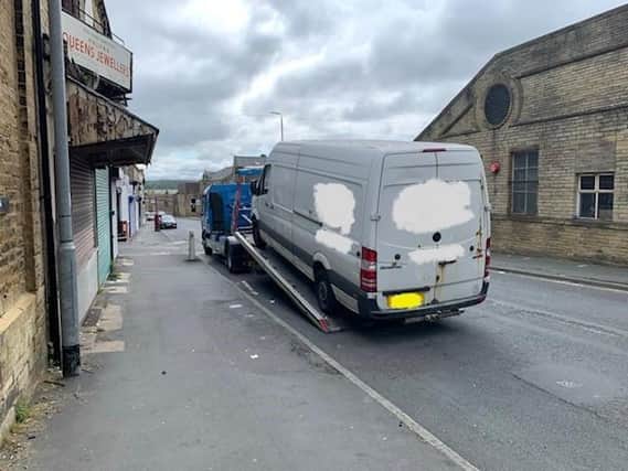 Police seized this van after the theft of Yorkshire stone. Photo: West Yorkshire Police