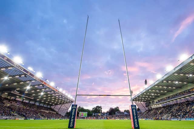 Emerald Headingley will stage nine games over two weekends when Super League resumes next month. Picture by Allan McKenzie/SWpix.com.
