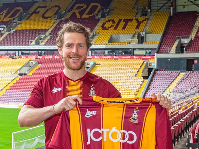BACK AGAIN: Billy Clarke has returned to Bradford City for a third spell with the club. Picture: Bradford City AFC.