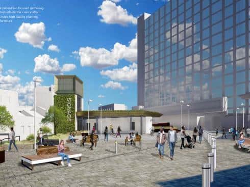 Developers want to pedestrianise the area outside the station to make it a more pleasant environment for passengers going in and out.