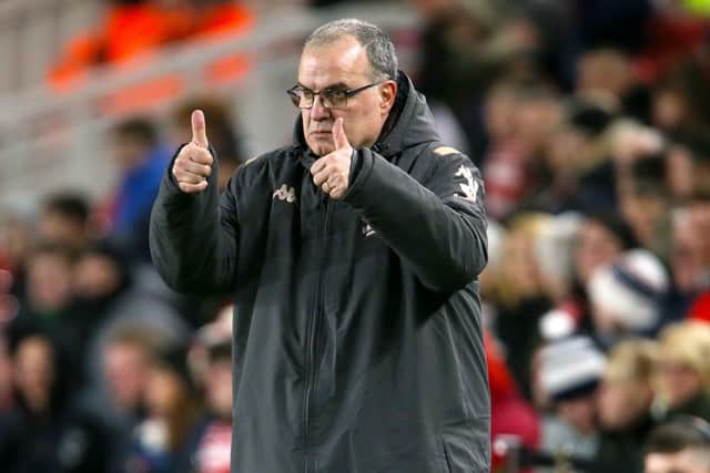 LEADING MAN: Leeds United manager Marcelo Bielsa. Picture: Richard Sellers/PA Wire.