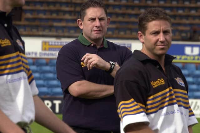 NO WAY THROUGH: Phil Davies, coach at Leeds Tykes where Steve Boden started his career before moving to Doncaster.