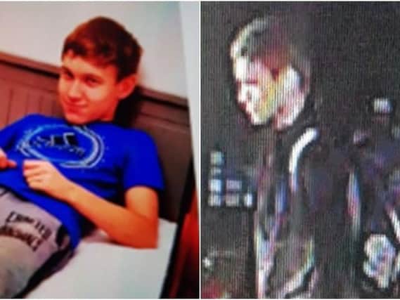 Police have released CCTV images of Mateusz Lugowski as they continue to search for the youngster