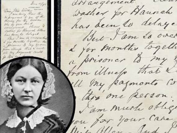 Letters written by Florence Nightingale are to go under the hammer