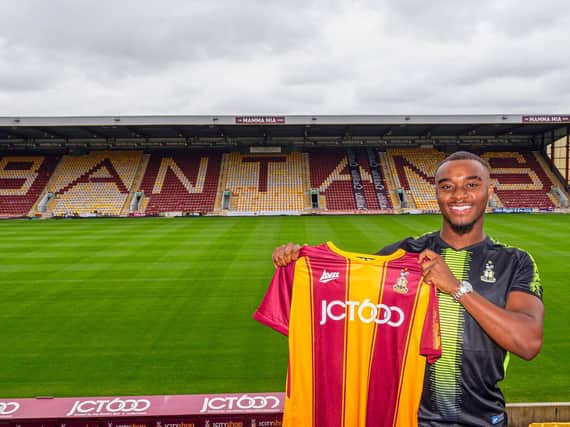 BACK AGAIN: Dylan Mottley-Henry has returned to Bradford City. Picture: Bradford City AFC.