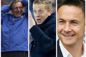 PAST MANAGERS: Neil Warnock, Garry Monk and Dennis Wise. Pictures: PA Wire.