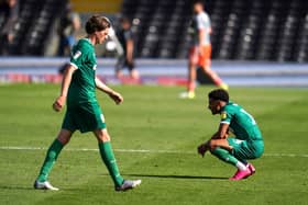 DEFEAT: Adam Reach (left) and Jacob Murphy appear dejected after the final whistle during the Sky Bet Championship. Picture: John Walton/PA Wire.