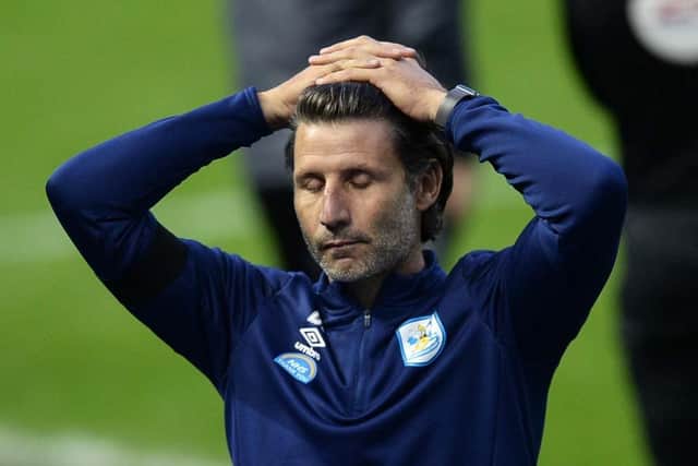 Danny Cowley: Sacked by Huddersfield despite keeping them up. (Picture: Steve Ellis)