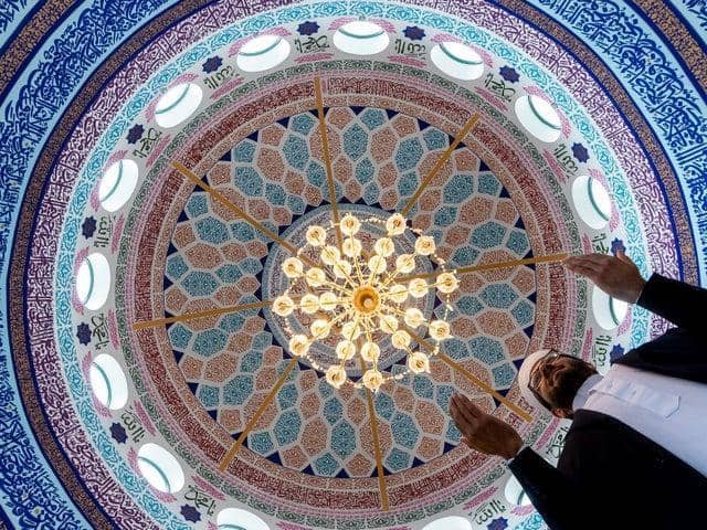 Pictured, Imam Qari Asim at the Makkah Mosque in Leeds. Picture taken during the coronavirus pandemic. Picture credit:  James Hardisty/JPIMediaResell