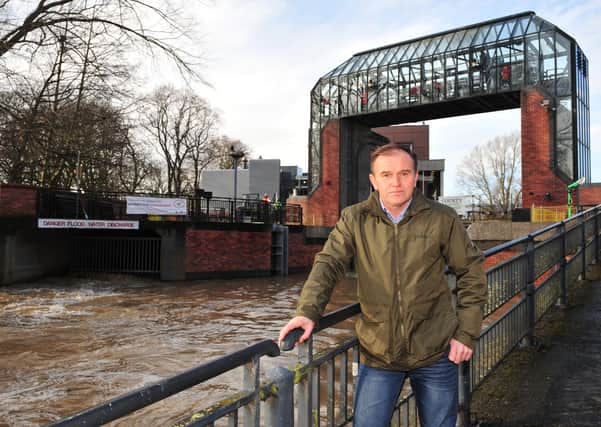 Environment Secretary George Eustice visited York during this February's floods following Storm Dennis.
