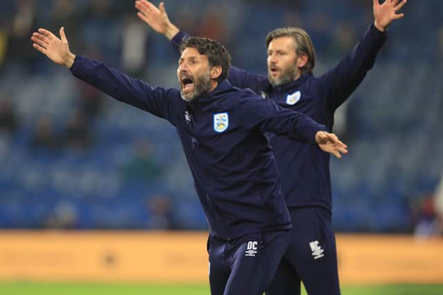 File photo dated 26-11-2019 of Huddersfield manager Danny Cowley during the Sky Bet Championship match at John Smith's Stadium, Huddersfield PA Photo. Issue date: Sunday July 19, 2020. Danny Cowley has been sacked as Huddersfield manager, the Championship club have announced. See PA story SOCCER Huddersfield.  Photo credit should read Mike Egerton/PA Wire.