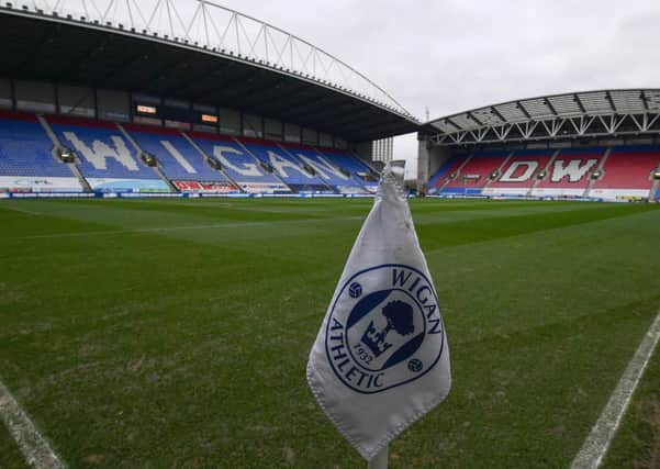 General view of the DW Stadium, Wigan: Administrators have selected a preferred bidder to buy the club. Picture: Anthony Devlin/PA