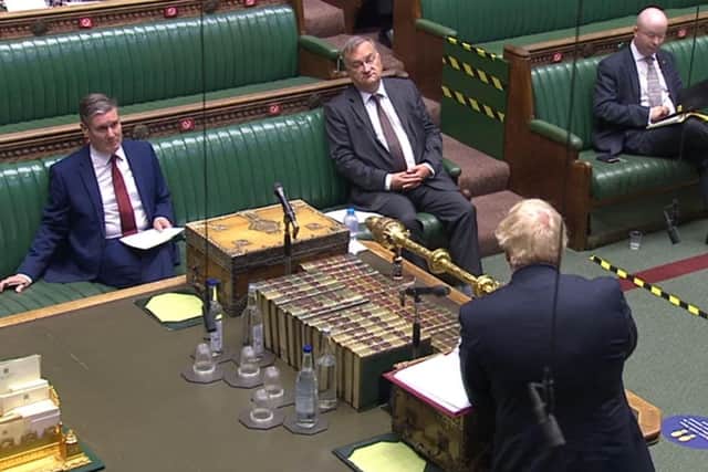 Boris Johnson and Labour leader Sir Keir Starmer clashed at Prime Minister's Questions.