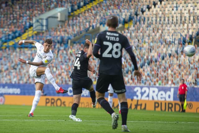 VOLLEY: Ben White puts Leeds United in front against Charlton Athletic