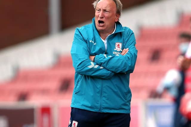 NEIL WARNOCK: Middlesbrough manager. Picture: David Davies/PA Wire.