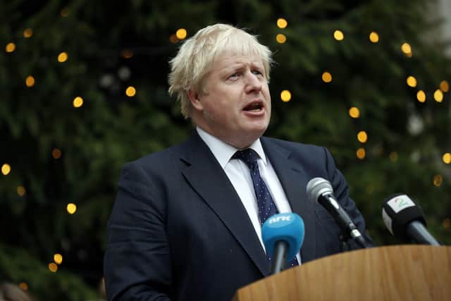Boris Johnson hopes for a significant return to normality by Christmas. Picture: Adrian Dennis/PA Wire