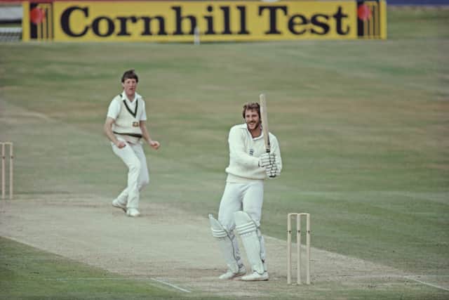 This was Ian botham flailing the Australians during the 1981 Headingley Test.