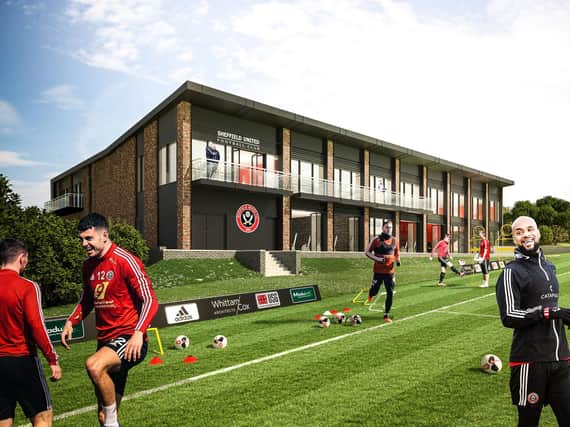 UPGRADE: An artist's impression of Sheffield United's new Shirecliffe headquarters building