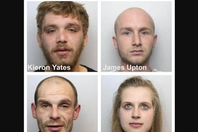 Four people have been jailed for the robbery of a 41-year-old man in Barnsley town centre (Photo: SYP)