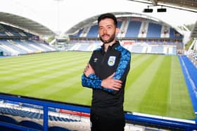 NEW MAN AT THE HELM: Carlos Corberan gets used to his new surroundings at the John Smith's Stadium. Picture via Huddersfield Town.