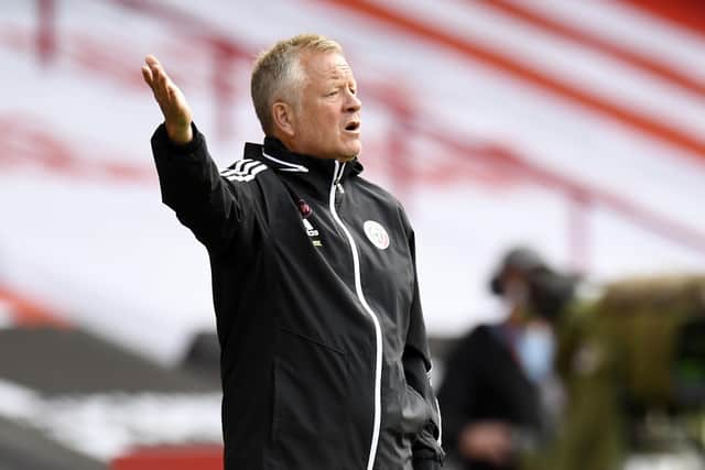 Sheffield United manager Chris Wilder gestures on the touchline during the Premier League match at Bramall Lane (Picture: PA)