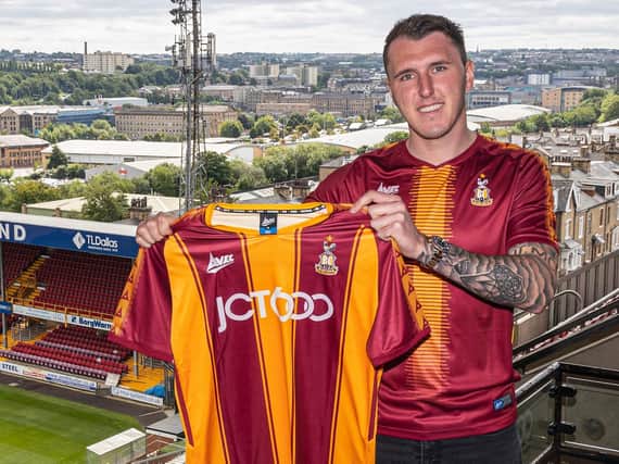 PERMANENT DEAL: Callum Cooke has signed a two-year contract at Bradford City. Picture: Bradford City AFC.