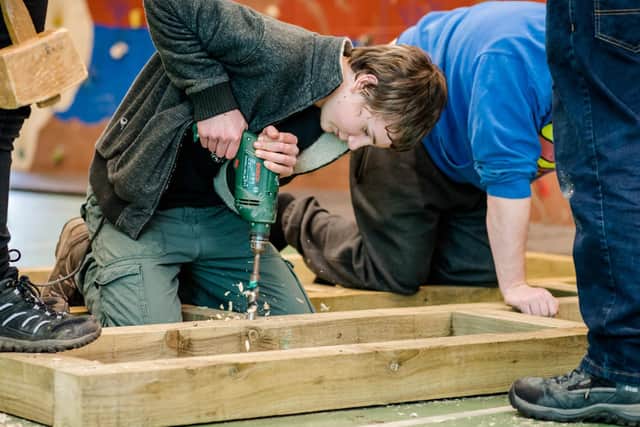 Thr group have been working on what they've called a bodger's lodge. Photo: JMA Photography supplied by Ignite Yorkshire.