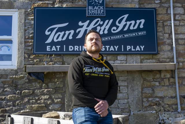 Andrew Hields says staff at Tan Hill Inn are having to get used to reduced interaction with customers because of the pandemic. Picture: Tony Johnson.
