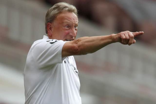 Pointing the way: Neil Warnock will remain in charge of Middlesbrough for 2020-21. Picture: Getty Images