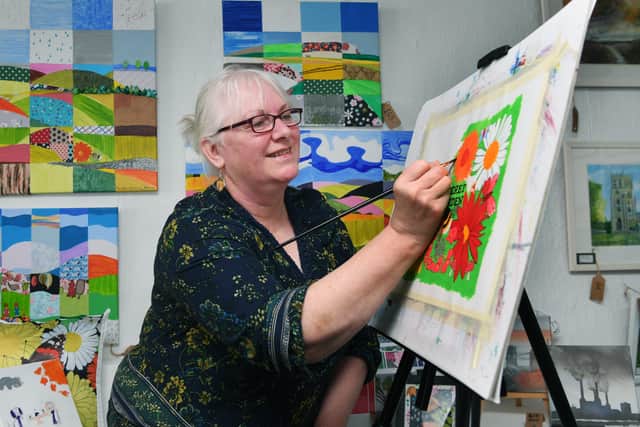 Bedale artist Janet Heaven, pictured at her gallery and studio, in the market town.Picture by Jonathan Gawthorpe