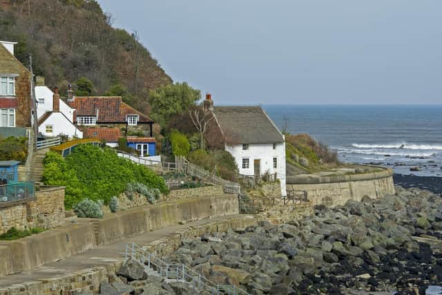 This thatched cottage is the most photographed building in Runswick Bay