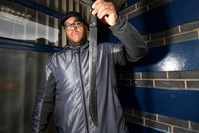 Anthony Olaseinde, who is a prominent campaigner against knife crime in Sheffield. Picture: Simon Hulme
