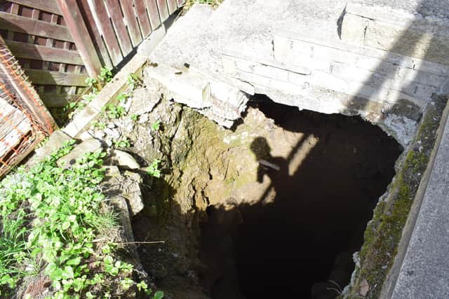 The hole in Gerald O'Conner's garden