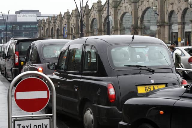 The taxi rank outside Sheffield Railway Station was the second worst spot for levels of nitrogen dioxide in England, analysis found