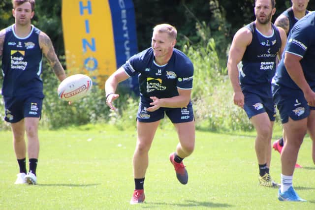 NEW DEAL: Brad Dwyer has signed a new deal keeping him at Leeds Rhinos until the end of the 2022 season. Picture courtesy of Varleys/Rhinos.