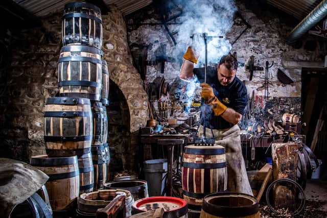 Jonathan makes and repairs casks - a skill that goes back centuries. (Picture: James Hardisty).