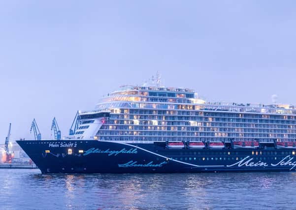 The Mein Schiff 2 cruise ship. Picture: TUI Cruises/PA.