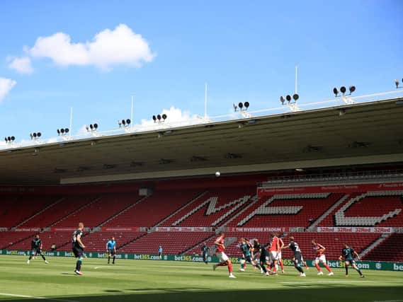 UNCERTAINTY: Middlesbrough hosted Swansea City behind closed doors in the Riverside's first match since the resumption of English football
