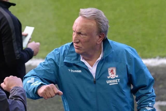 STAYING PUT: Neil Warnock will lead Middlesbrough into the 2020-21 Championship season. Picture: Steve Ellis.