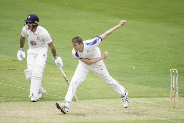Firing back: Yorkshire's Steve Patterson bowls against Durham. Picture: SWPIX