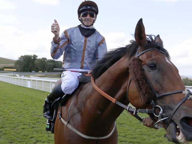 Summerghand ridden by Daniel Tudhope after winning the Unibet Stewards' Cup  during day five of the Goodwood Festival.