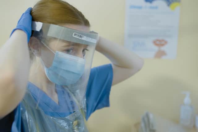 Stacey Dooley in PPE.