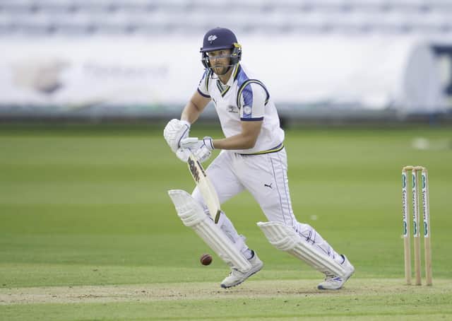 Picture by Allan McKenzie/SWpix.com - 01/08/2020 - Sport - Cricket - Durham County Cricket Club v Yorkshire County Cricket Club - The Bob Willis Trophy - Emirates Riverside Cricket Ground, Chester-Le-Street, England - Yorkshire's Dawid Malan makes his debut for his new county against Durham.