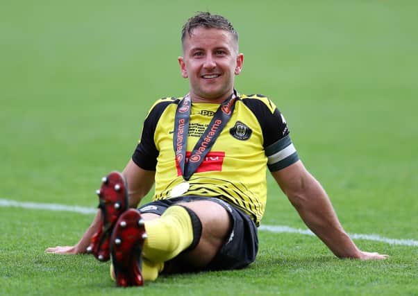 Josh Falkingham: His Harrogate team will restart in five weeks as a League Two club. (Picture: Getty Images)