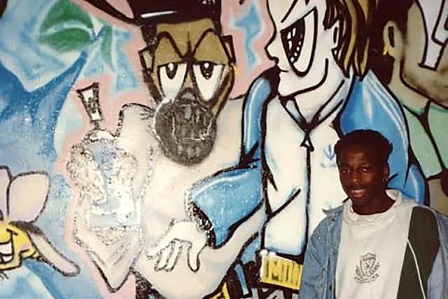 Dee Warburton says graffiti and hip hop music saved his life