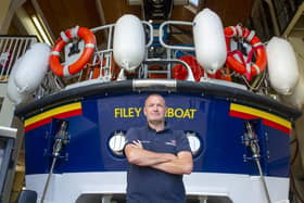 Neil Cammish has around 30 years' service with the Filey RNLI station