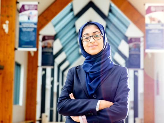 Saffah Farooq is now aiming for a career in medicine or dentistry after winning a sixth form scholarship to attend Bradford Grammar School