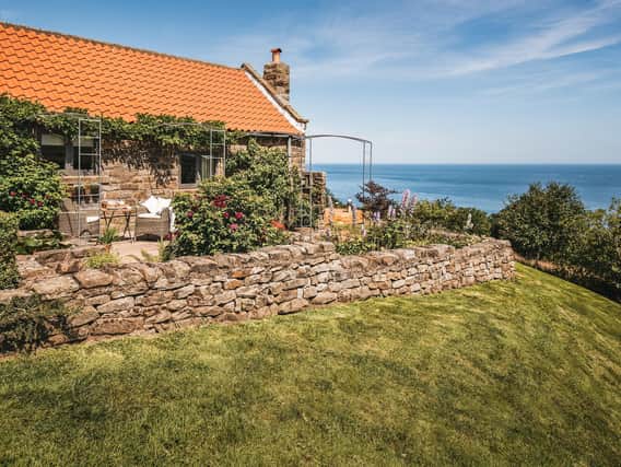 The luxury holiday let with sea views adjoining Dawn and Steve Totty's farmhouse