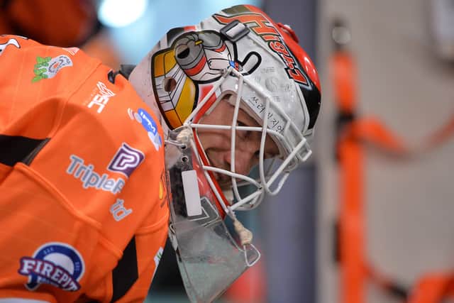 Tomas Duba emerged as Sheffield Steelers' No 1 goaltender last season, helping them to a first Challenge Cup triumph in 17 years. Picture: Dean Woolley.